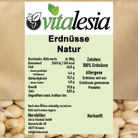 Erdnüsse naturbelassen ganz blanchiert