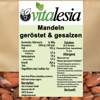 Mandeln geröstet und gesalzen