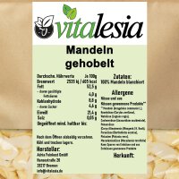 Mandeln gehobelt blanchiert fein naturbelassen