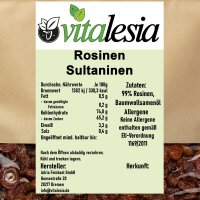 Sultaninen getrocknet naturbelassen Rosinen