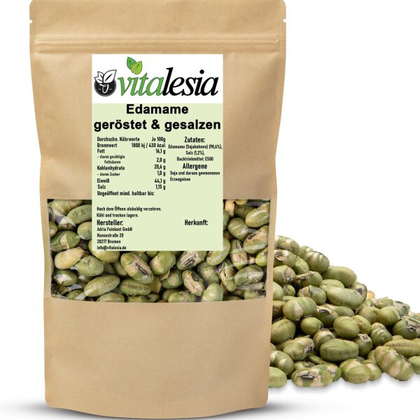 Edamame Sojabohnen geröstet leicht gesalzen