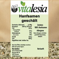 2,5kg Hanfsamen geschält naturbelassen