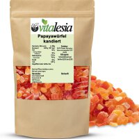 Papayawürfel kandiert getrocknet