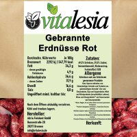 Gebrannte Erdnüsse rot