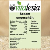 Sesamsamen geschält naturbelassen