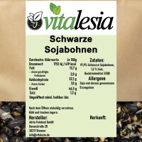 Schwarze Sojabohnen geröstet leicht gesalzen
