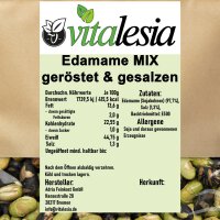 Edamame Mix grüne und schwarze Sojabohnen geröstet leicht gesalzen