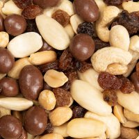 Schoko Nussmischung mit Rosinen