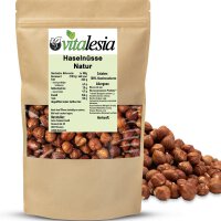 Haselnüsse mit Haut ohne Schale naturbelassen