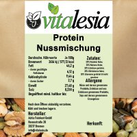 Protein Nussmix mit 3 Nüssen Kürbiskernen & Edamame