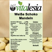 Weiße Schoko Mandeln mit Joghurt Geschmack