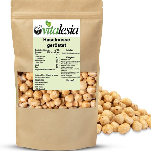 1kg Haselnüsse ganz geröstet ohne Haut