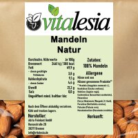 2,5kg Mandeln naturbelassen ganz