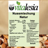 2,5kg Nussmischung Natur aus 7 Sorten Nüssen naturbelassen ungesalzen