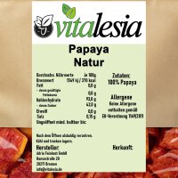 Papaya getrocknet naturbelassen