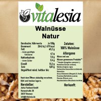5kg Walnüsse naturbelassen ganz geschält