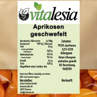 1kg Aprikosen getrocknet geschwefelt